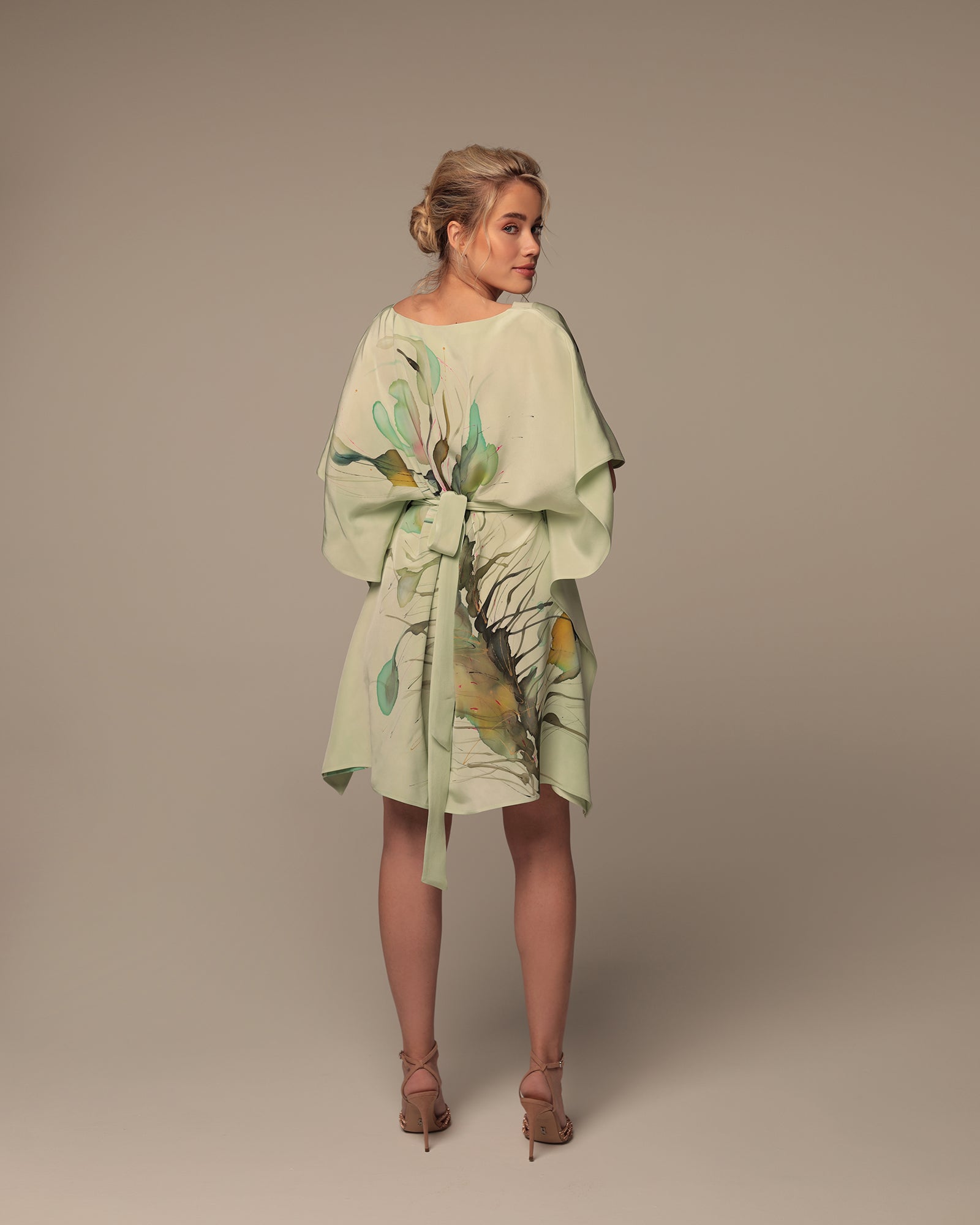 Presley V-Neck Caftan Mini Length BALESSA Presley V-Neck Caftan Mini Length BALESSA